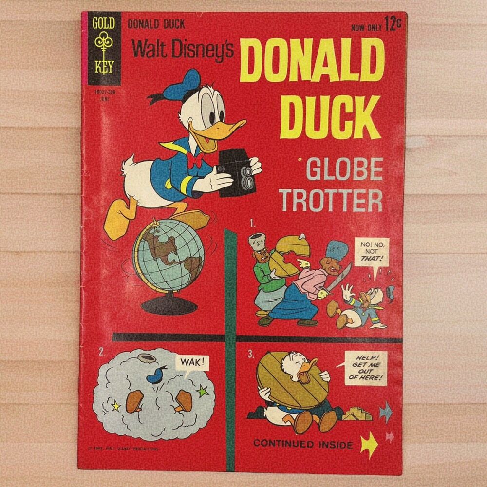 VTG Walt Disney’s Donald Duck Globe Trotter Gold Key #88-1963 Retro Collectors